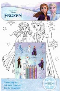 Zestaw Kolorowanka / Mini Kredki / Naklejki / Kraina Lodu / Frozen 1