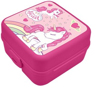 Lunch box / śniadaniówka / pojemnik z przegródkami / Jednorożec / Licencja 1