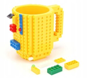Kubek Klockowy + Klocki 350ml - Żółty 4