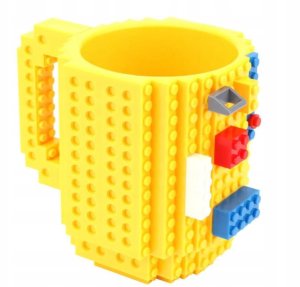 Kubek Klockowy + Klocki 350ml - Żółty 5