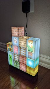 Lampka Minecraft Block Building Light Bloki Edycja Postacie 2