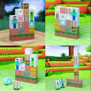 Lampka Minecraft Block Building Light Bloki Edycja Postacie 4