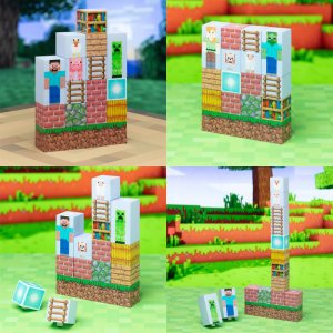 Lampka Minecraft Block Building Light Bloki Edycja Postacie 5