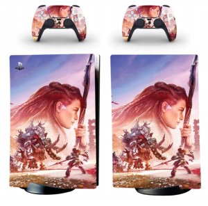 Naklejki Skórki na PlayStation 5 oraz Pady Motyw Horizon Zero Dawn 1