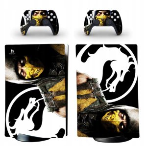 Naklejki Skórki na PlayStation 5 oraz Pady Motyw Mortal Kombat 1