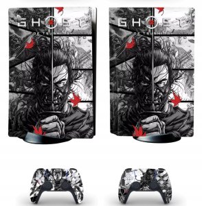 Naklejki Skórki na PlayStation 5 oraz Pady Motyw Ghost of Tsushima 1