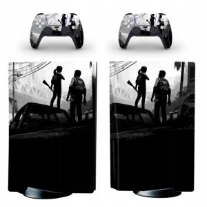 Naklejki Naklejka Skórki na PlayStation 5 oraz Pady Motyw The Last of Us 1
