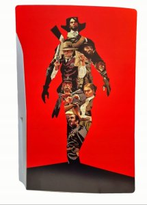 Naklejki Naklejka Skórki na PlayStation 5 oraz Pady Motyw The Last of Us 2