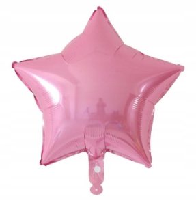 Balon Foliowy Różowa Gwiazda 45 cm Róż 1