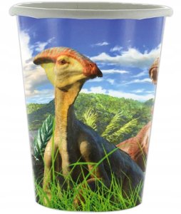 Kubeczki Jednorazowe Świat Dinozaurów Jurassic / Happy Birthday / 10szt 1