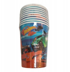 Kubeczki Hot Wheels Jednorazowe Happy Birthday 10szt 1
