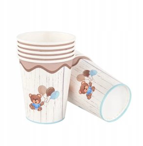 Kubeczki Jednorazowe MIŚ Happy Birthday Kubek URODZINY urodzinowe 10szt. 2