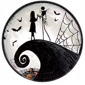 Talerzyki Jednorazowe Halloween Urodziny Happy Birthday śr. 23cm 10szt 1