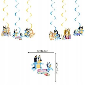 Zestaw Urodziny Bluey Urodziny Impreza okolicznościowa Happy Birthday 6