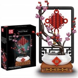 Klocki Konstrukcyjne Kwiat Mould King Flower World Plum Chinese Knot 1078el 1