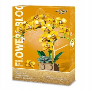 Klocki Kwiaty Orchidea żółta Konstrukcyjne 1369 el. 1