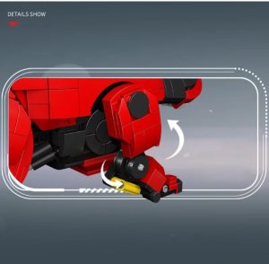 Ruchome klocki Konstrukcyjne Bulldog mechaniczny Buldog 1675 elementów 14