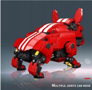 Ruchome klocki Konstrukcyjne Bulldog mechaniczny Buldog 1675 elementów 16