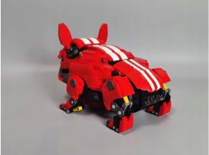 Ruchome klocki Konstrukcyjne Bulldog mechaniczny Buldog 1675 elementów 7