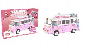Ruchome klocki Konstrukcyjne Kamper Bus 852 elementów Barbie 1