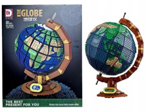 Globus z Klocków Klocki Konstrukcyjne 1587 Elementów 8