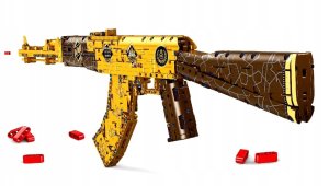 Ruchome klocki Konstrukcyjne Karabin AK47 1548 elementów 3