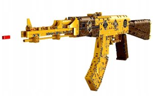 Ruchome klocki Konstrukcyjne Karabin AK47 1548 elementów 4