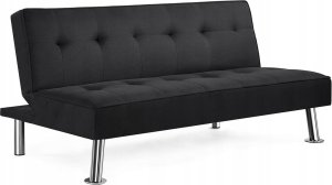 Sofa rozkładana z funkcją spania KANAPA z uchwytem na kubek Black 6