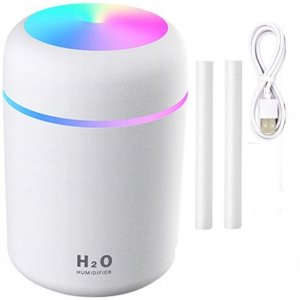 Nawilżacz powietrza Grajlandia Nawilżacz Powietrza na USB 300ml - DYFUZOR LED - biały 10