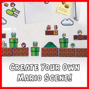 Przepiękny zestaw magnesów na lodówkę magnes Mario Bros. 80 szt Licencja 3