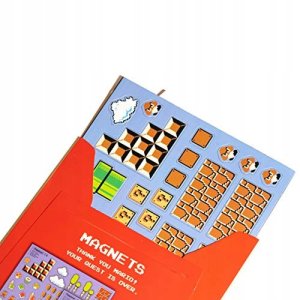 Przepiękny zestaw magnesów na lodówkę magnes Mario Bros. 80 szt Licencja 4