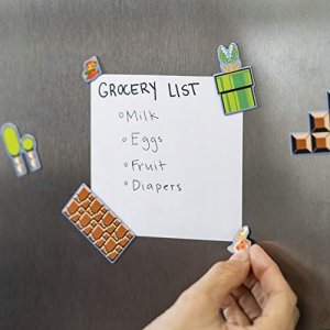 Przepiękny zestaw magnesów na lodówkę magnes Mario Bros. 80 szt Licencja 6