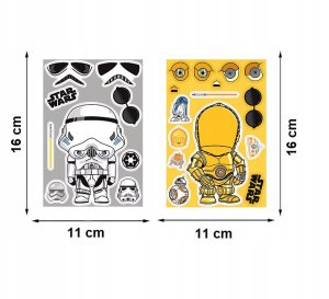 Wyklejanka manualna dla dzieci Star Wars Naklejka Naklejki 8 szt 2