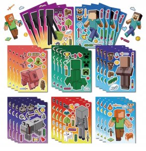 Wyklejanka manualna dla dzieci Minecraft Naklejka Naklejki 16 szt 1