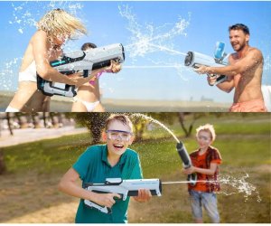 Pistolet na Wodę Elektryczny Automatyczny Wysokociśnieniowy zielony 8