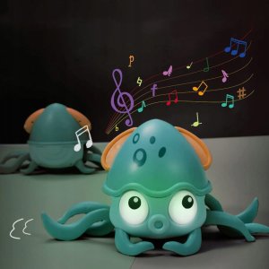 Ośmiornica Octopus Pełzająca Interaktywna Zabawka z Dzwiękiem Zasilanie USB 3