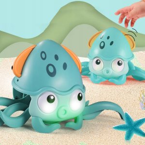Ośmiornica Octopus Pełzająca Interaktywna Zabawka z Dzwiękiem Zasilanie USB 4