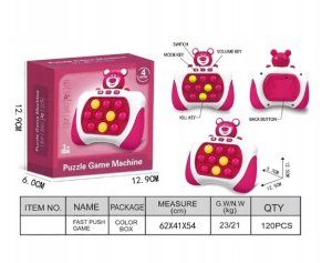 Zabawka Sensoryczna / Gra Zręcznościowa /Pop It/ Miś Tuliś / Elektroniczna 2