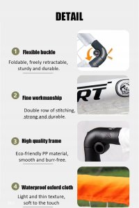 Przenośna składana bramka do piłki nożnej + piłka / sprzęt treningowy 8