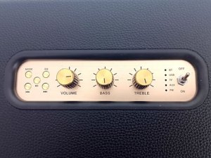 Przenośny głośnik RETRO 30W +10W - Radio FM, BT 8