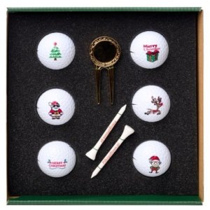 Piłki golfowe, zestaw prezentowy GOLF PLAYER Merry Christmas Pack (6 piłek) 2