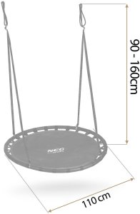 NeoSport Huśtawka bocianie gniazdo Swingo 110 cm 4