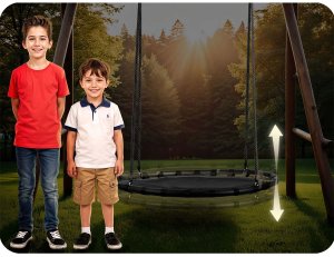 NeoSport Huśtawka bocianie gniazdo Swingo 110 cm 9