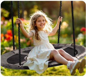 NeoSport Huśtawka bocianie gniazdo Swingo 110 cm 11