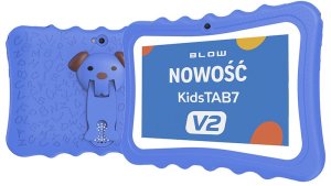 Tablet KidsTAB7 V2 4/32GB niebieskie etui kamera 2MP 3