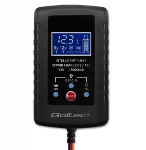 Automatyczna ładowarka do akumulatora AGM GEL STD 6V/12V | 2A | Prostownik z funkcjš naprawy i wywietlaczem LED 5