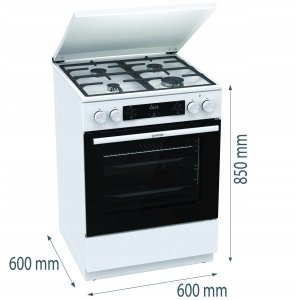 Kuchnia gazowo-elektryczna GK6C5WF 2