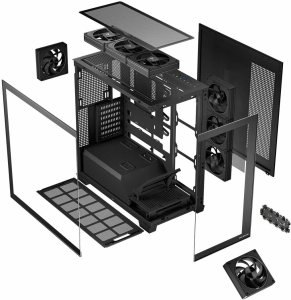 Obudowa Modecom Volcano Stellar 8F ARGB czarna (AT-STELLAR-8F-ARGB-10) 4