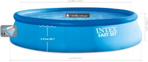 Intex Basen ogrodowy rozporowy Easy Set 457x107 cm zestaw z pompą i wyłącznikiem różnicowym INTEX 26166GN 5