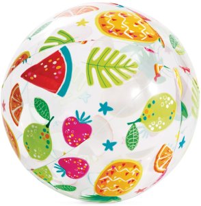 Dmuchana piłka plażowa z kolorowym nadrukiem 51 cm INTEX 59040 owoce 1
